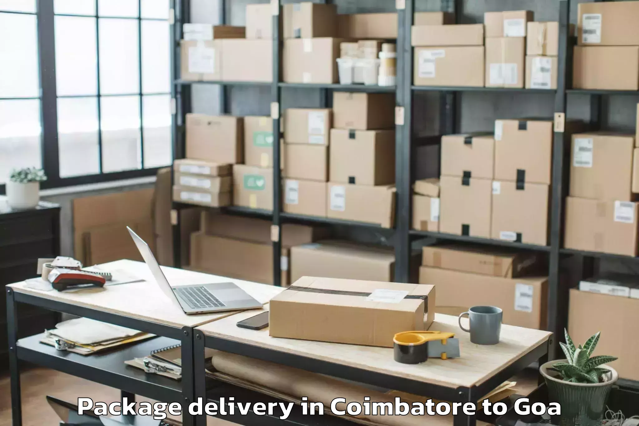 Efficient Coimbatore to Siolim Package Delivery